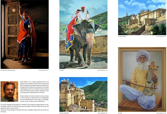 RAJASTHAN Through My Eyes –  An Exhibition of Paintings By Well-known artist Bhim Singh Hada at Jehangir Art Gallery